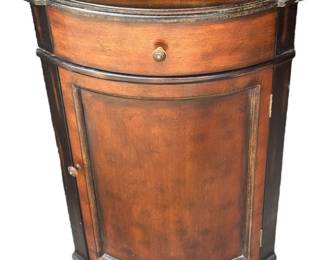Round Corner Cabinet With Drawer