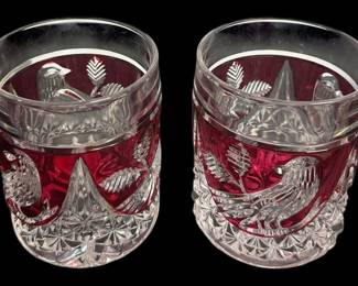 Hofbauer Byrdes Crystal Whiskey Glasses