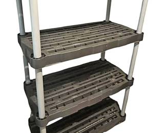 Black Plastic Storage Shelf