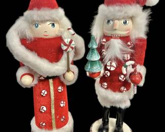 Candy Santa Nutcracker Couple