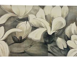 Large Magnolia Stretched Canvas Print