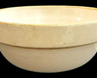 Large Earthenware Crock Mixing Bowl