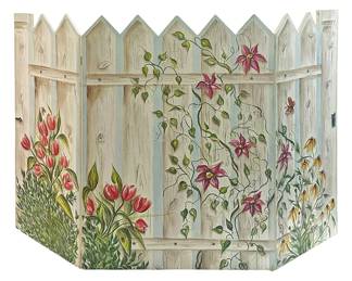 Picket Fence Fireplace Cover