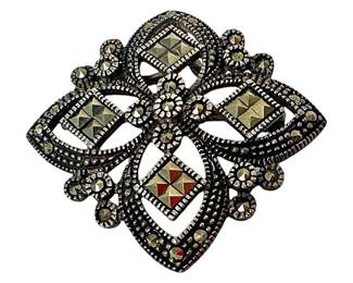 Sterling Silver Brooch or Pendant Jewelry