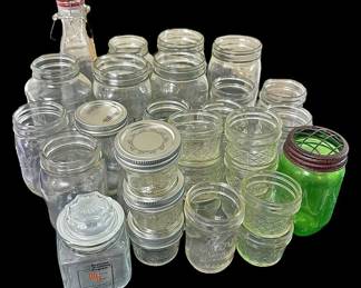 Vintage Glass Jars Bottles
