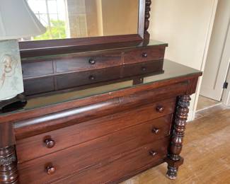Another view of the antique dresser.
