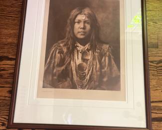 Edward Curtis engraving print