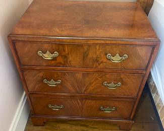 $160 Three-drawer chest/bedside table. 22”W x 14.5”D x 25”H.