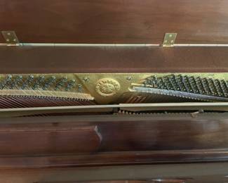 Inside of piano.