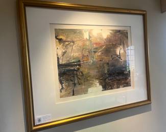$3900. Tom Lieber. 1995. Framed 49"w x 39"h, Art is 31.5"w x 24.5"h. Available for online purchase per sale description details Wednesday at 7 pm.