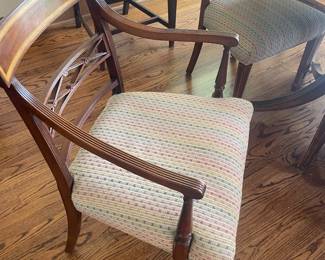 Close up of one of the two Captain’s chairs. Chairs are 33.5” H.