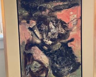 $10,500. Kenneth Callahan Frame 39”x29.5” Painting 29”x20”