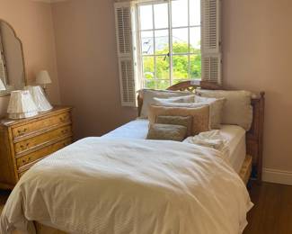 Guy Chaddick, queen, headboard, and dresser sold individually.
