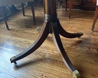 Detail of the dining table base.