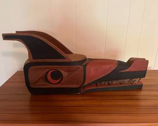 "Wolf Mask" Mitchell Della, Makah artist.