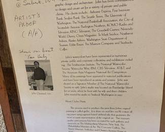 information on the back of the painting