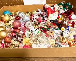 Vintage Christmas ornaments.