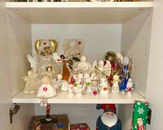 Lots of Christmas decor.