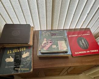 Vintage records, and 78's