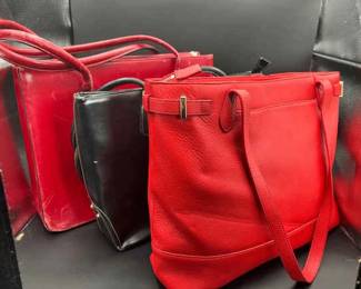 (3) Faux Leather Handbags ft. Levenger