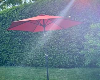 Large Patio Orange Umbrella