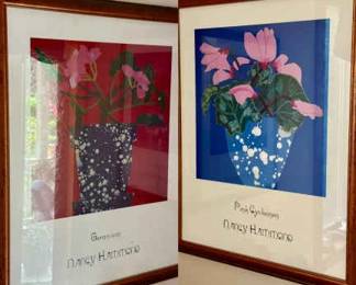 (2) Floral Nancy Hammond Prints
