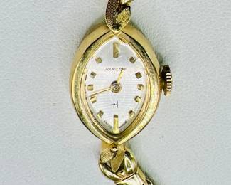 14K Gold Hamilton Ladies Watch