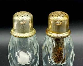 Crystal Pepper Mill & Salt Shaker