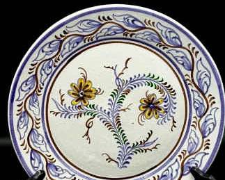 Signed Talavera pottery plate