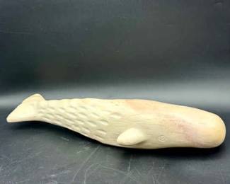 Signed Carved Whale