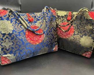 (2) Vintage Chinese Shoulder Bags