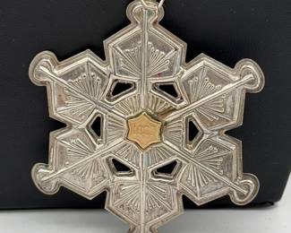 Gorham Sterling Silver Christmas Ornament 1987