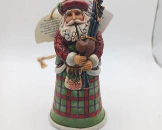 Jim Shore Heartwood Creek "Scottish Santa" Hanging Christmas Ornament