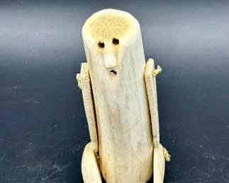 Inuit Carved Bone Figure