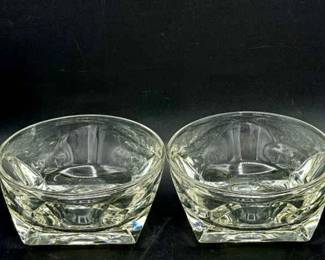(4) Colony Glass Vanity dessert bowls