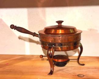 Copper Chauffeur Pot On Stand