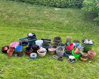 Large Lot Of Planters