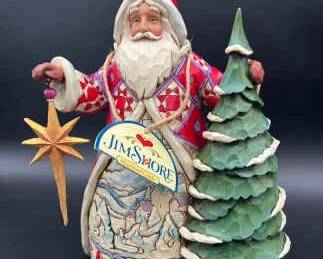 Jim Shore “Christmas Magic All Around” Winter Scene Santa Tribute Figurine 2014