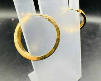 14K Gold Hoop Earrings