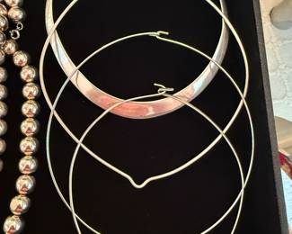 Sterling collar necklaces