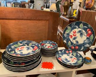 Vintage William-Sonoma Cherry plates - $75 + tax