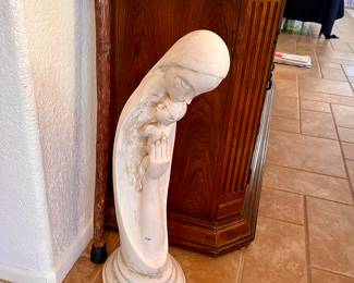 Madonna & Child statue.