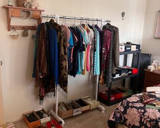 Women’s clothing sizes S & M, shoe sizes 8-9