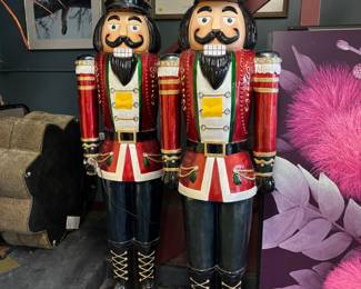 Pair of Outdoor Nutcrackers