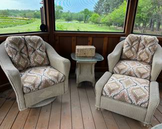 Swivel Chairs & Ottoman