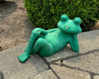 Concrete Green Frog