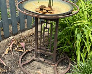 Metal Birdbath