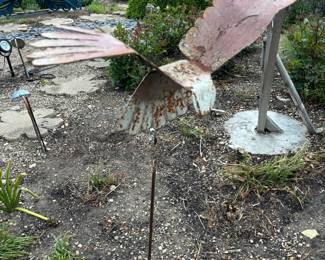 Metal Eagle on Stand