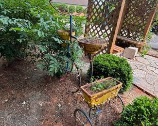Shabby Chic Bike Planter