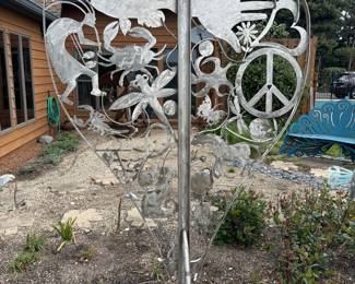 Large Intricate Metal Heart